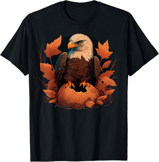 Pumpkin Eagle costume on Eagle Halloween T-Shirt - T-Shirt | Black