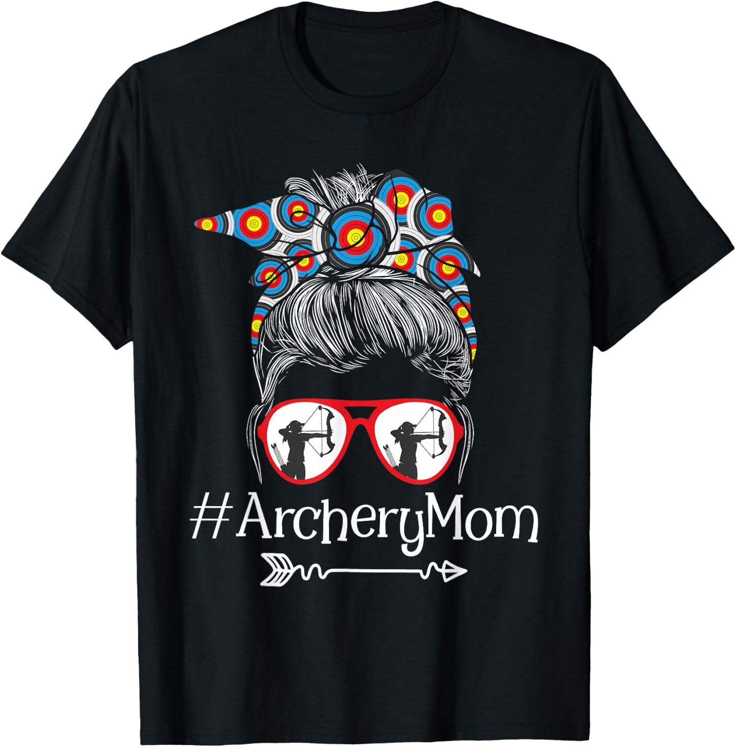 Archery Mom - Mothers Day Bowhunter Archer Bowman Bows Small T-Shirt - T-Shirt | Black