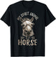 Vintage My Spirit Animal Is A Horse, Horseback Riding T-Shirt - T-Shirt | Black