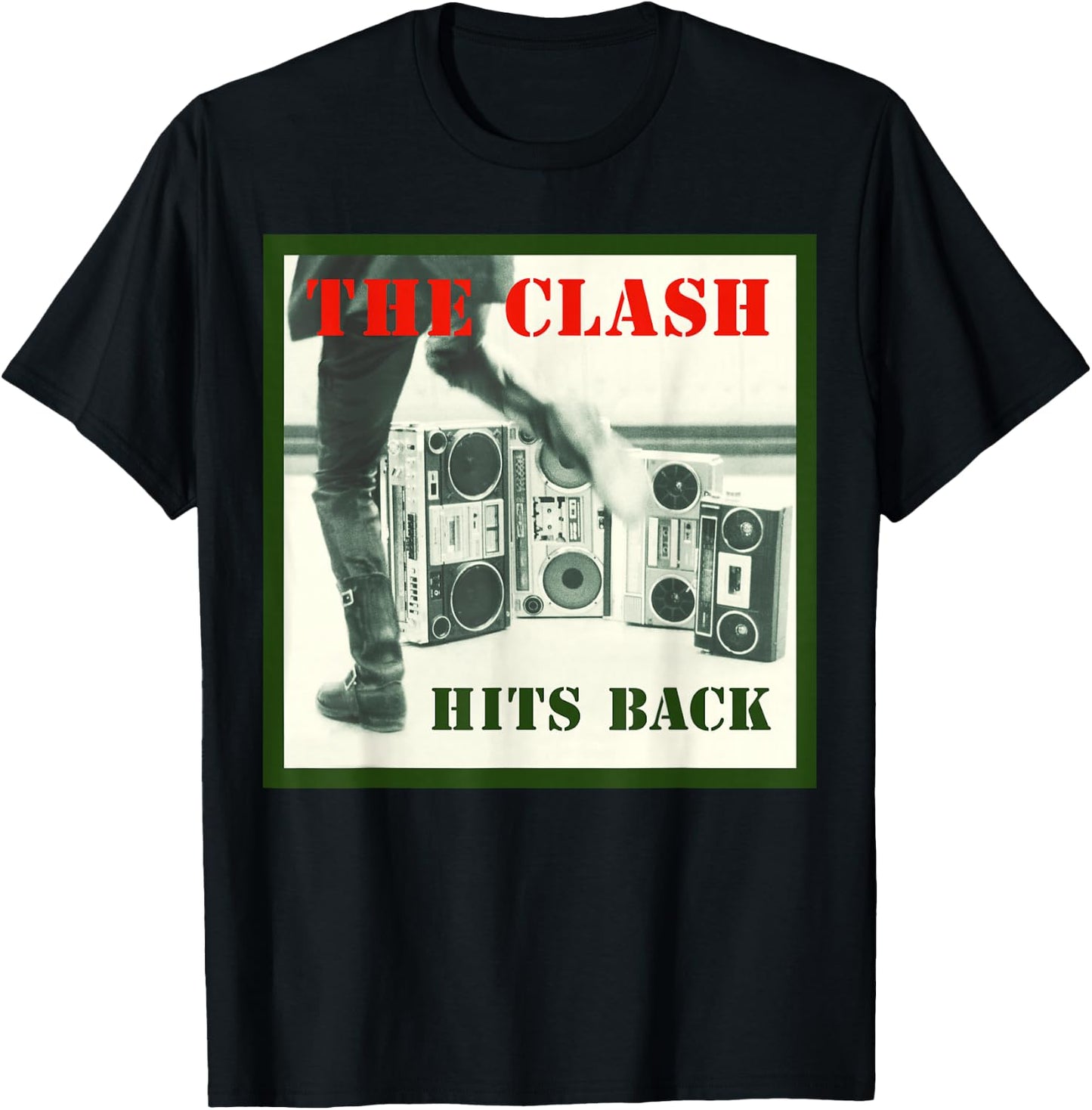 The Clash - Album Cover Hits Back T-Shirt - T-Shirt | Black
