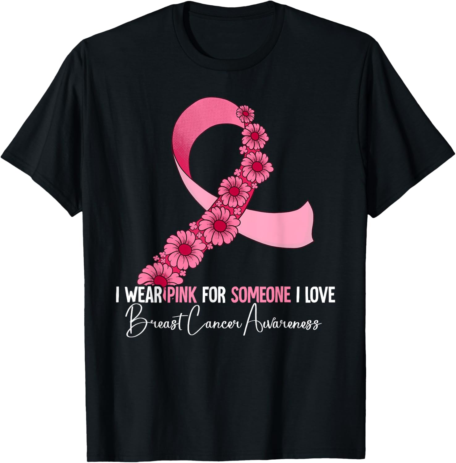 Breast Cancer Awareness T-Shirt - T-Shirt | Black