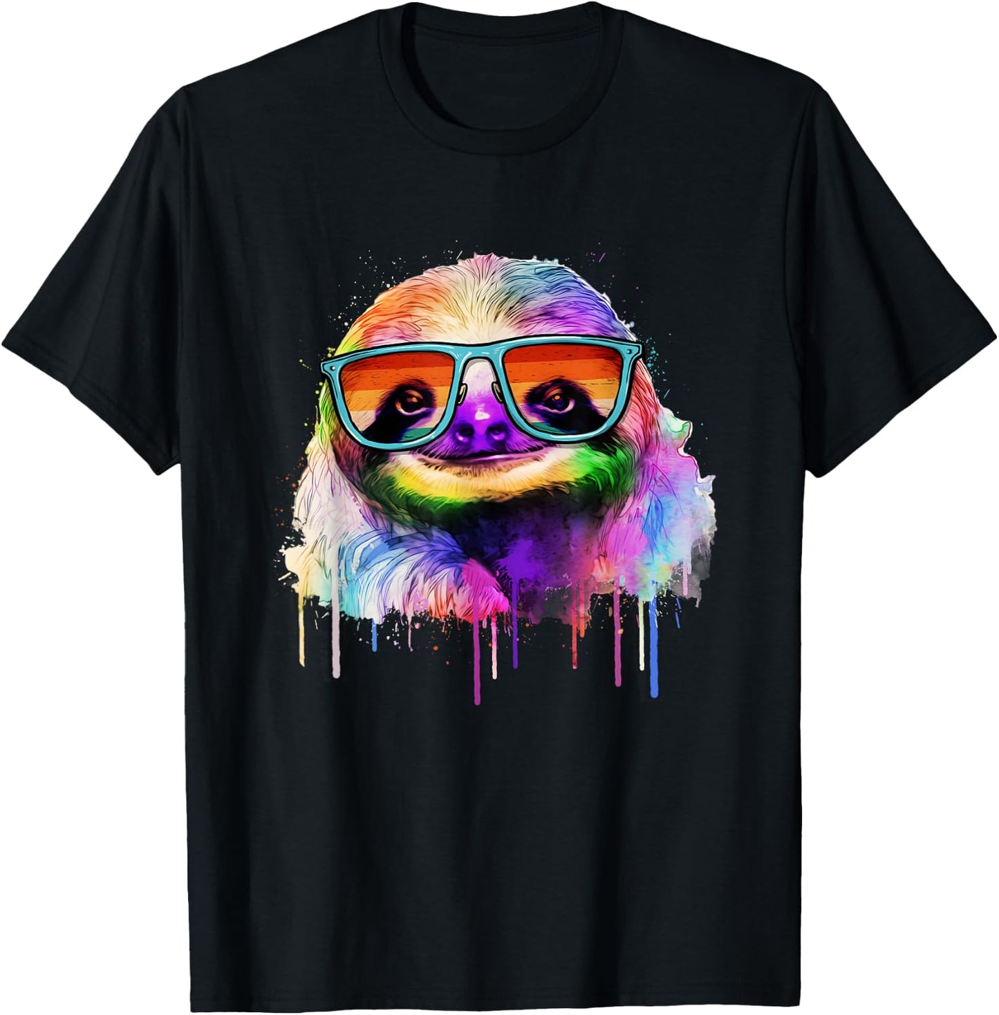 Sneaking Sloth - Wildlife Animal Lover Zookeeper Zoologist T-Shirt - T-Shirt | Black