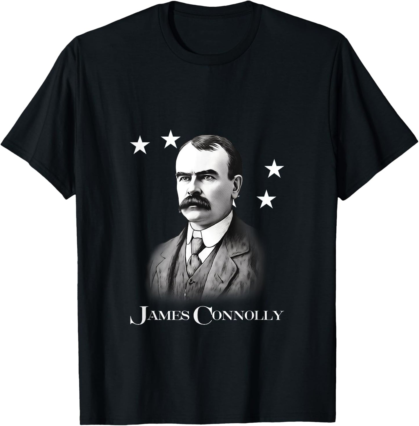 James Connolly - Irish Republican Socialist T-Shirt - T-Shirt | Black