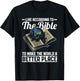 Live According to Bible Jesus Christ Faith Christian T-Shirt - T-Shirt | Black