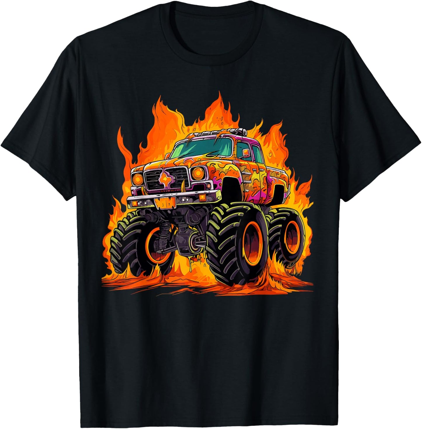 Monster Truck for toddlers Youth & Adults T-Shirt - T-Shirt | Black