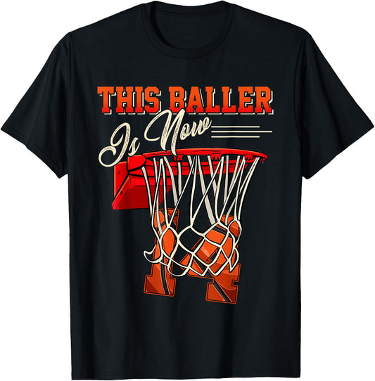 14th Birthday Shirt For Boy Basketball 14 Years Old Kid Gift T-Shirt - T-Shirt | Black