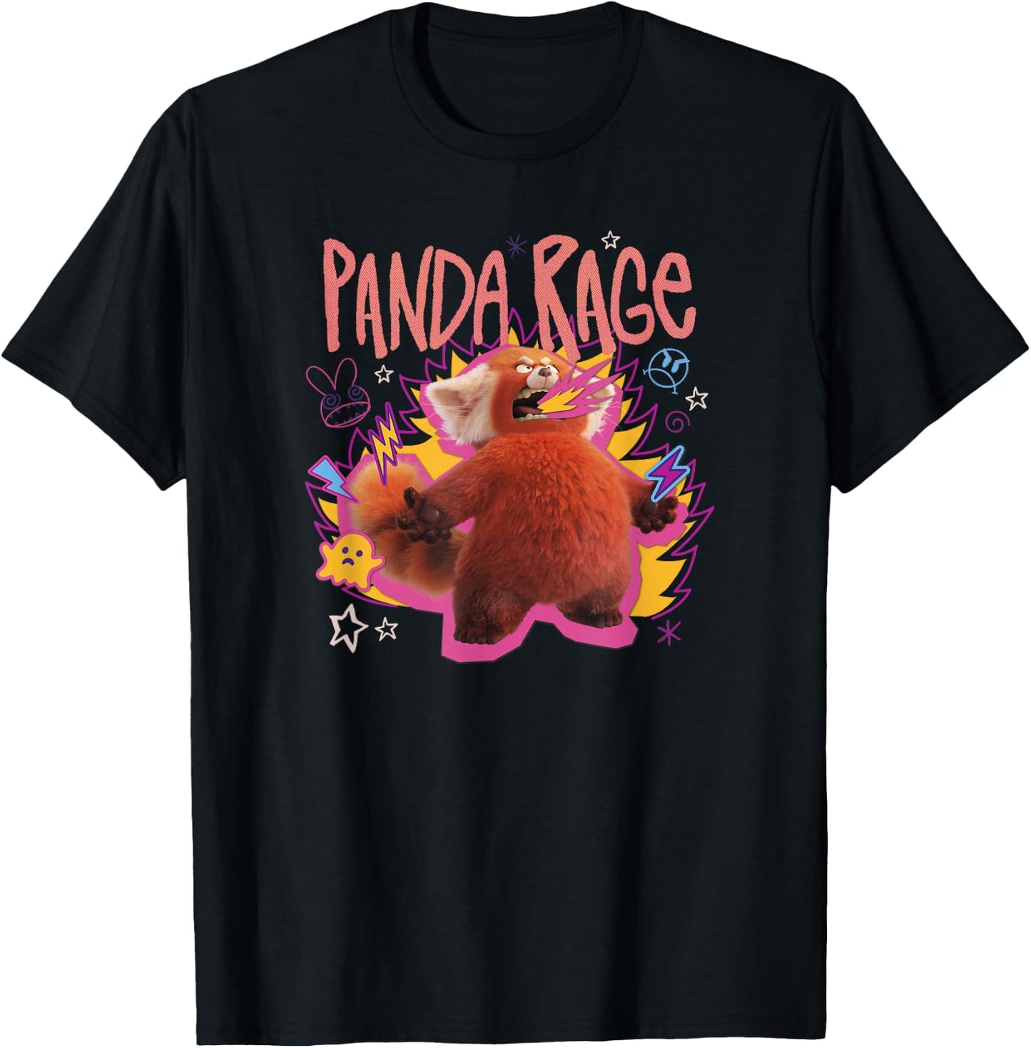 Disney Pixar Turning Red Mei Panda Rage T-Shirt - T-Shirt | Black