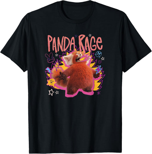 Disney Pixar Turning Red Mei Panda Rage T-Shirt - T-Shirt | Black