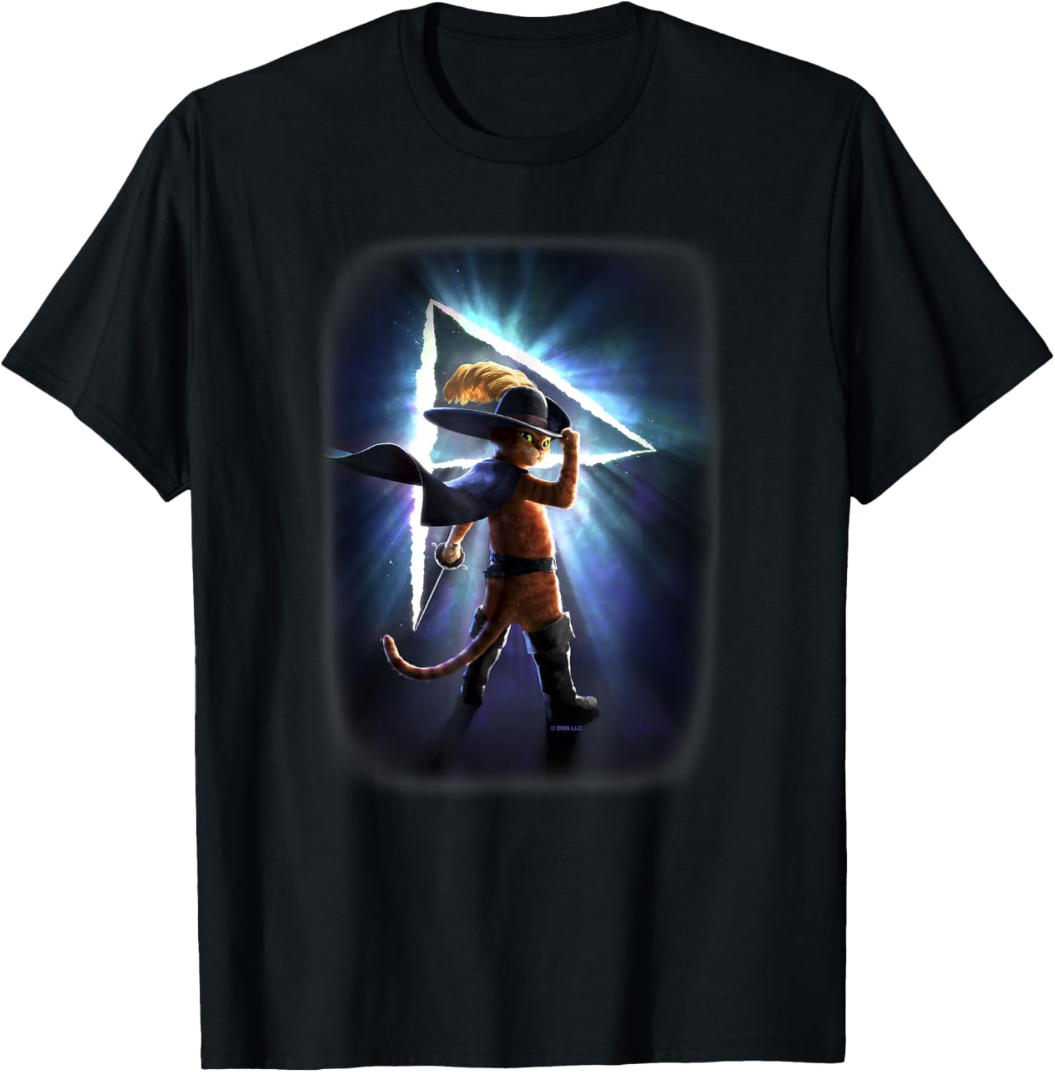 DreamWorks Puss in Boots: The Last Wish Epic Silhouette Small T-Shirt - T-Shirt | Black