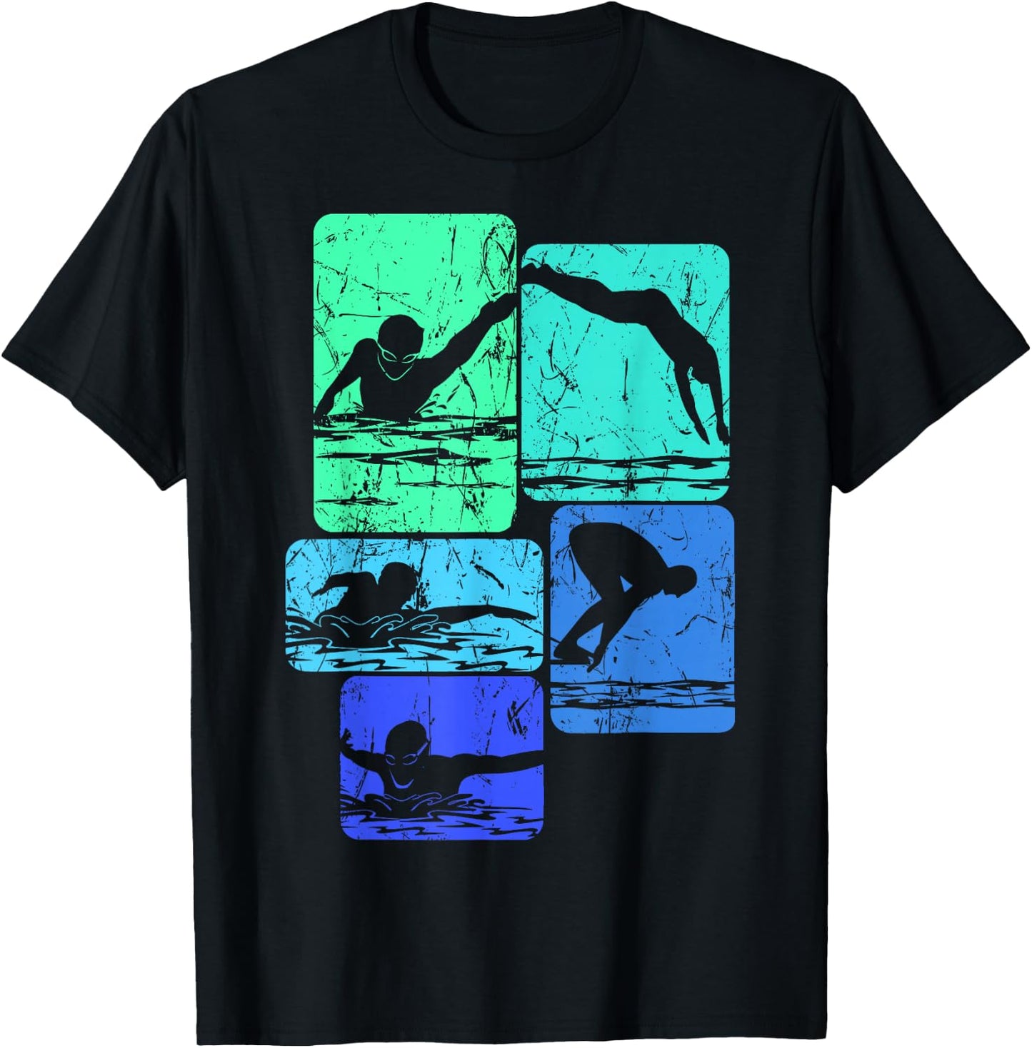 Swimming Swimmers T-Shirt - T-Shirt | Black