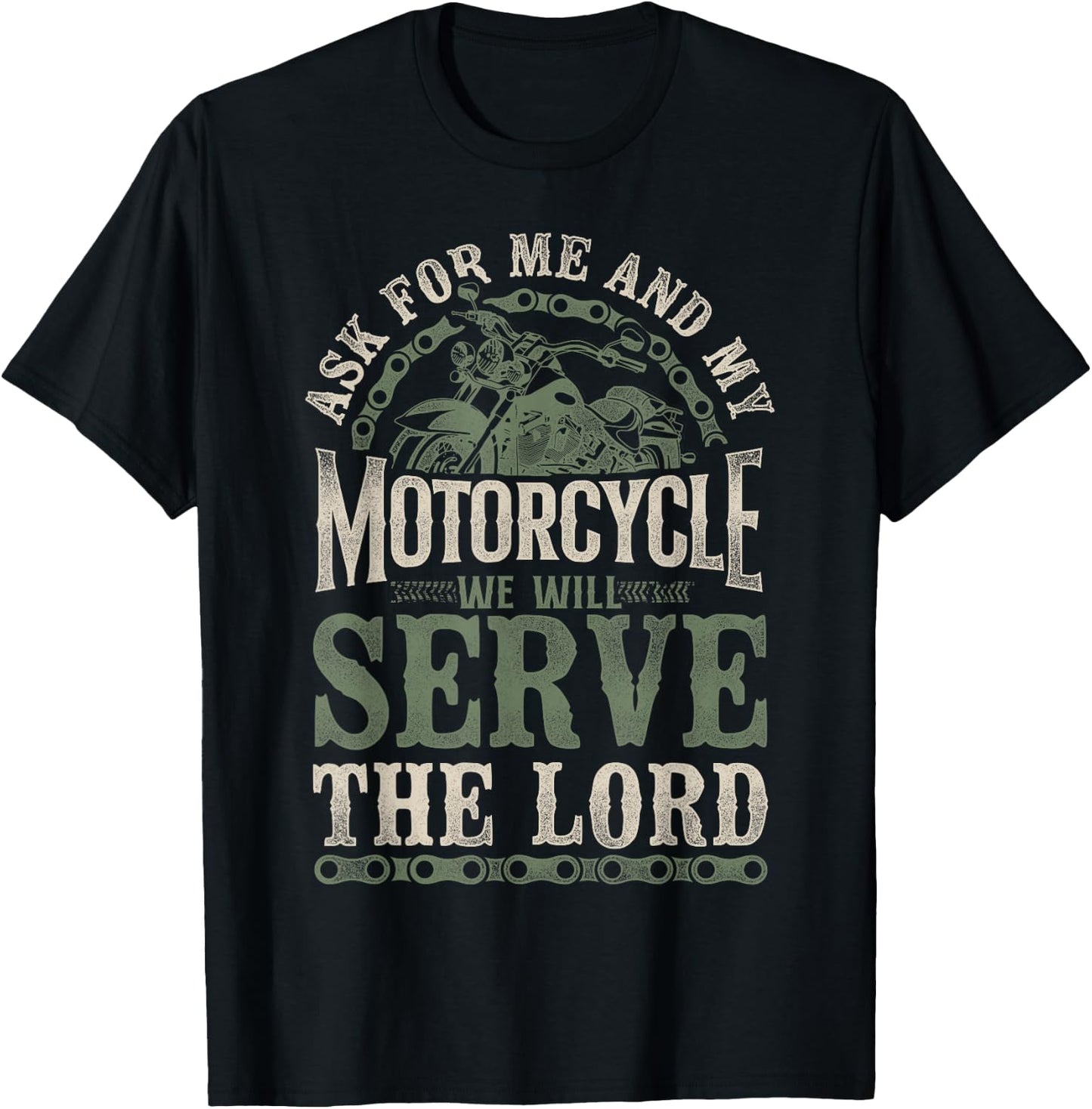 Classic Motorcycle Biker Jesus Faith Christian Biker As For T-Shirt - T-Shirt | Black