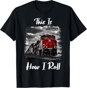 Funny Train Saying for Train Engineer & Freight Train Lovers T-Shirt - T-Shirt | Black