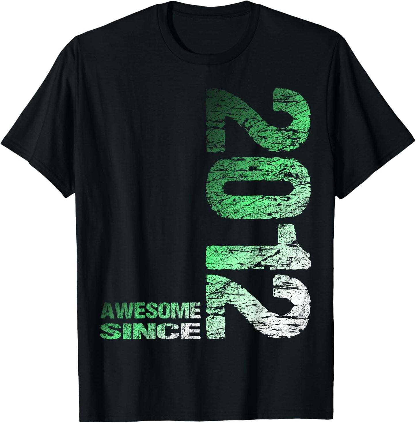 Awesome since 2012 14th Birthday T-Shirt - T-Shirt | Black