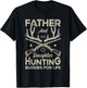 Father and Daughter Hunting Buddies for Life Girl Dad Hunter T-Shirt - T-Shirt | Black
