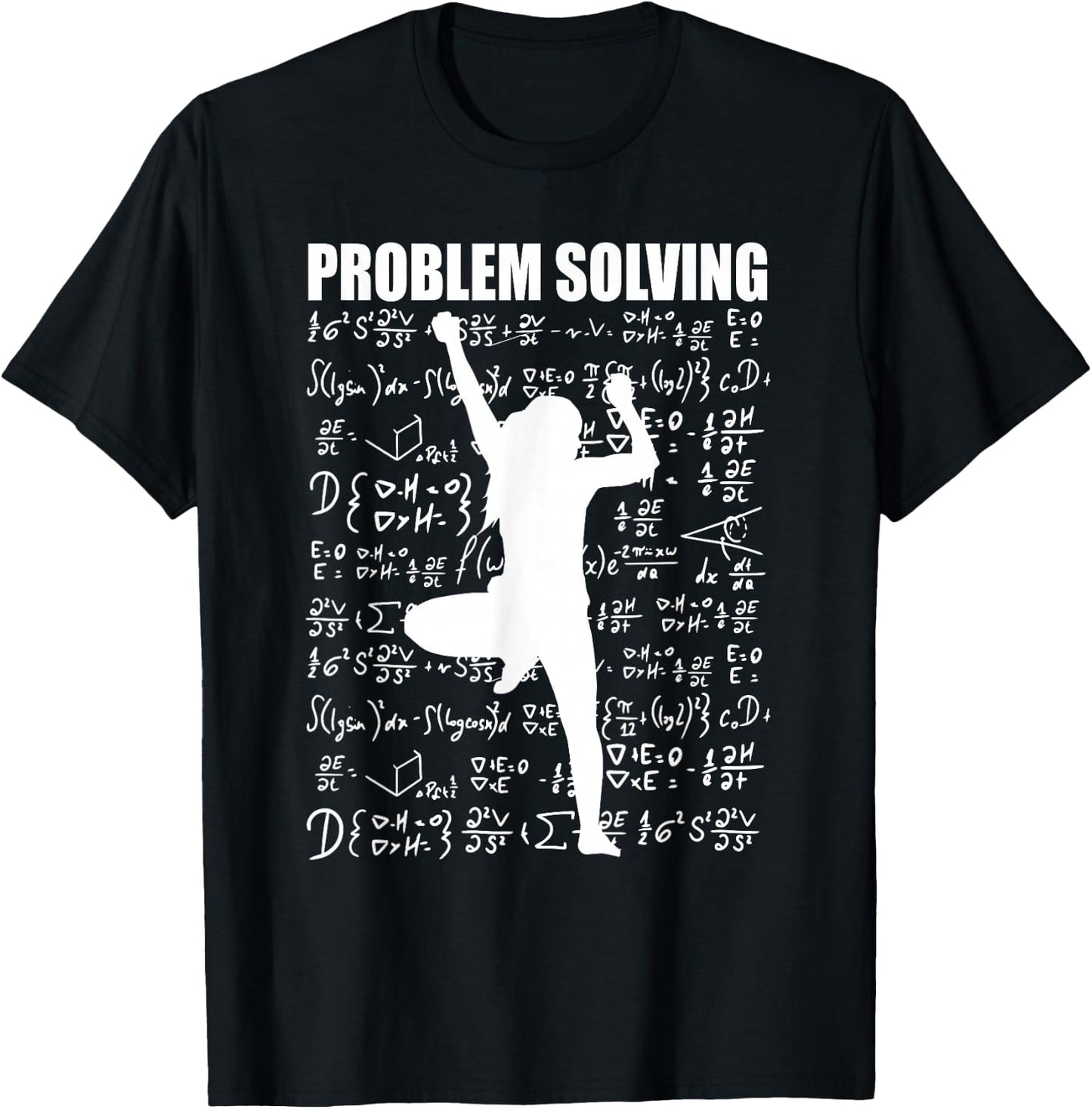 Problem Solving Bouldering Climbing Women Rock Climber T-Shirt - T-Shirt | Black