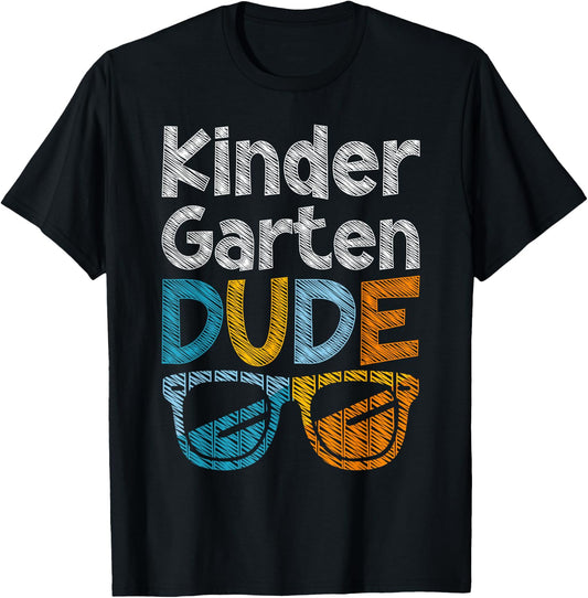 Kindergarten Dude Back To School kindergarten students T-Shirt - T-Shirt | Black