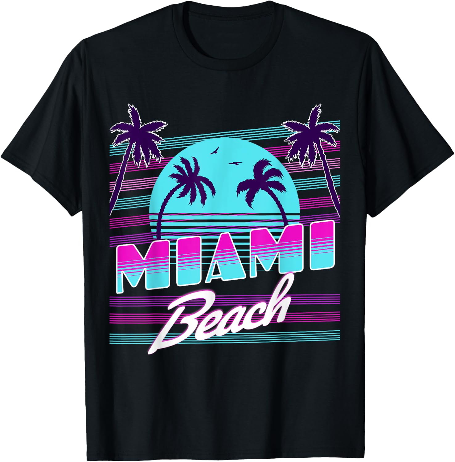 Miami Florida T-Shirt - T-Shirt | Black
