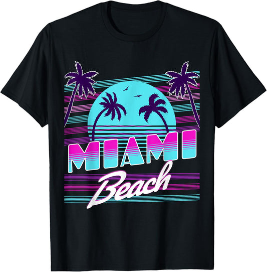 Miami Florida T-Shirt - T-Shirt | Black