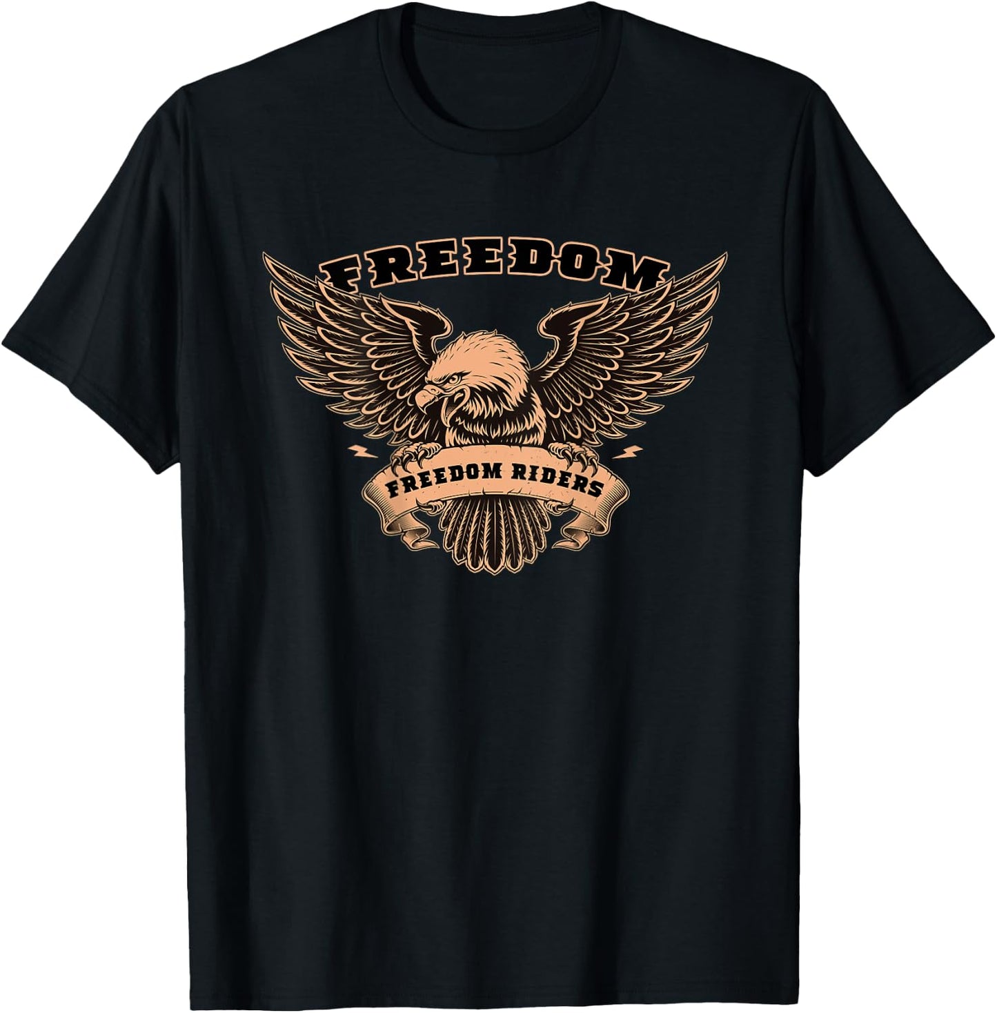 Freedom Riders Emblem (Official) T-Shirt - T-Shirt | Black