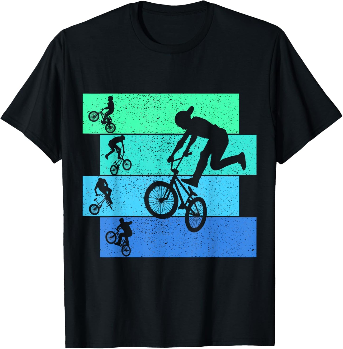 BMX Bike Bicycle Stunt Boys Kids T-Shirt - T-Shirt | Black