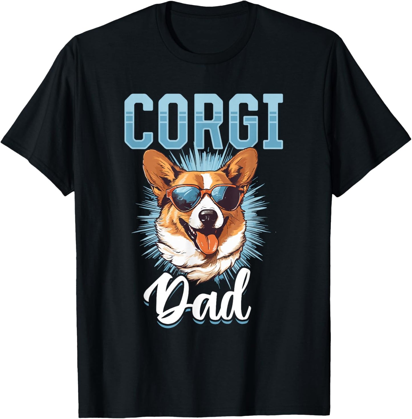 Pembroke Welsh Corgi - Corgi Dad T-Shirt - T-Shirt | Black