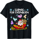 Llamas for Everybody Santa Sled Funny Christmas Llama T-Shirt - T-Shirt | Black