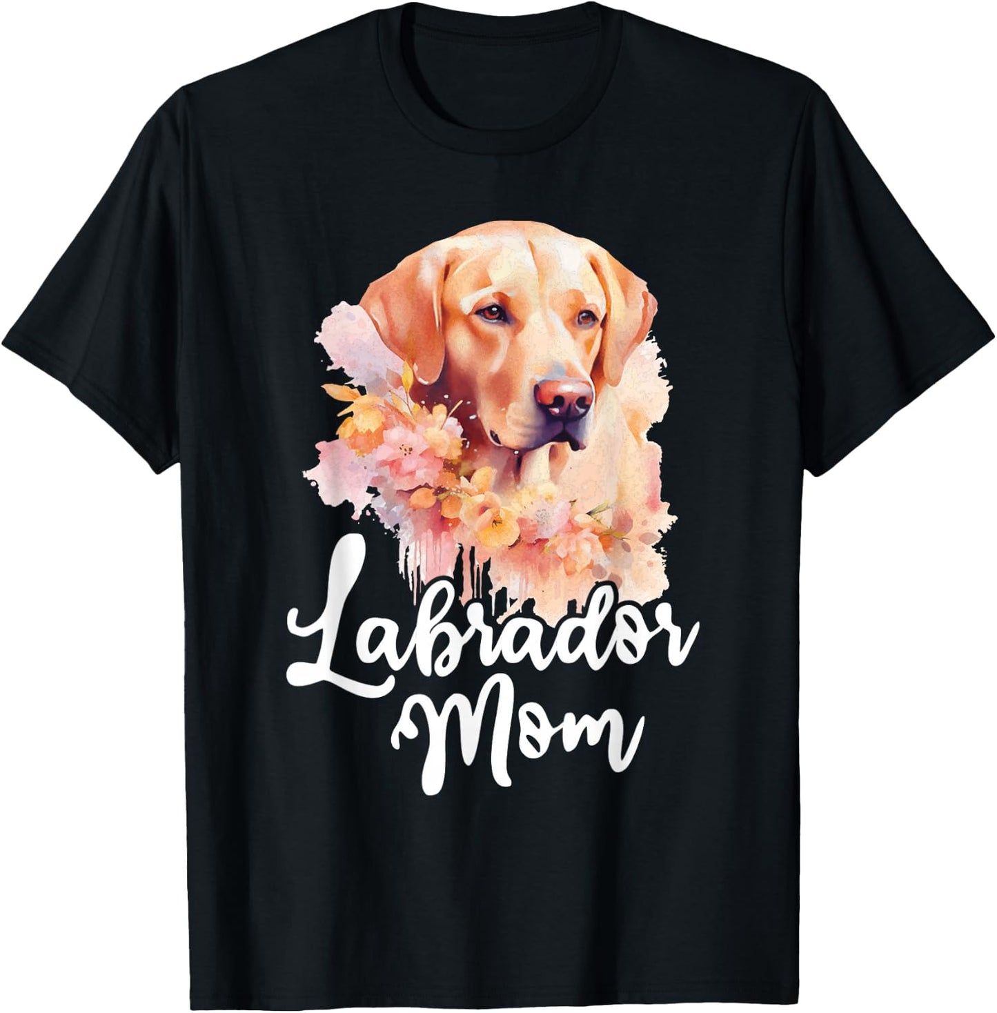 Labrador Mom - Retro Dog Owner Pet Canine Lover T-Shirt - T-Shirt | Black