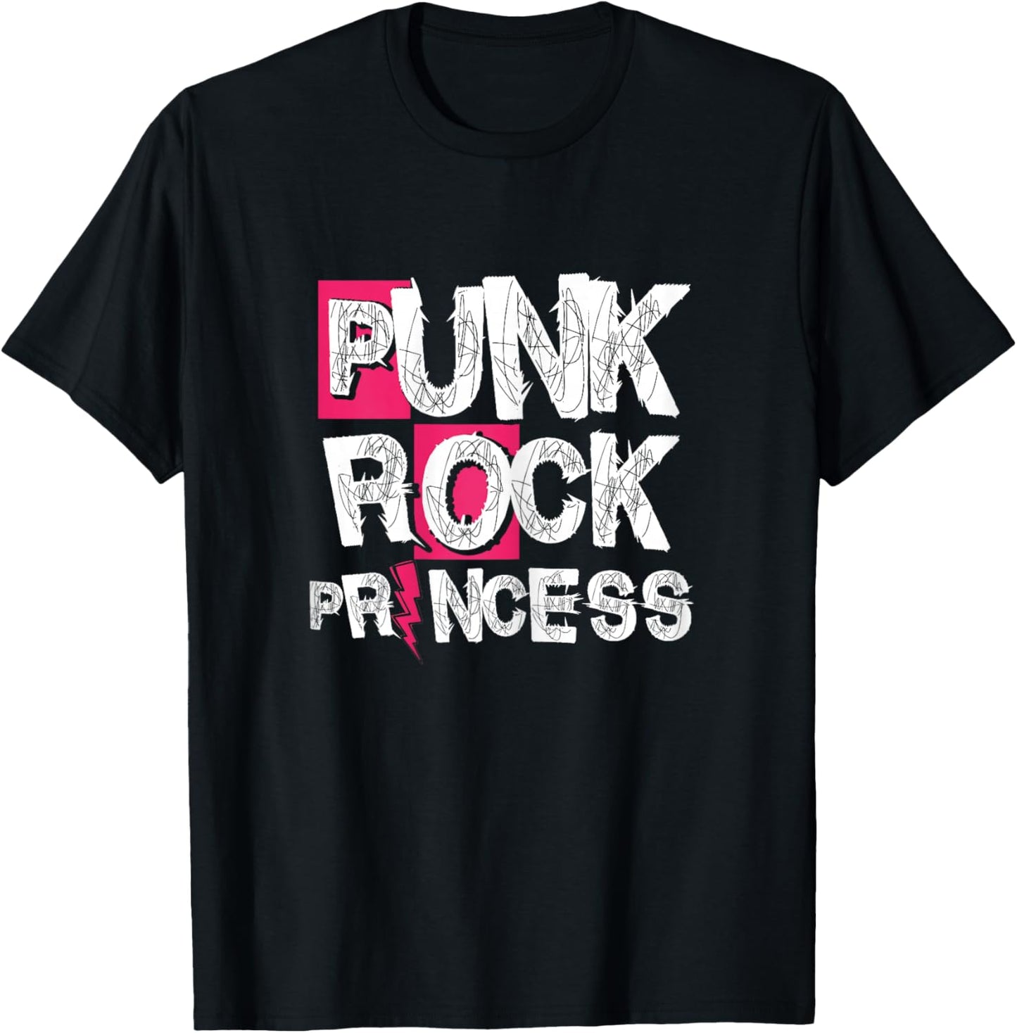 Punk Rock Princess | Punk Rock Music | Rocker Punker Women T-Shirt - T-Shirt | Black