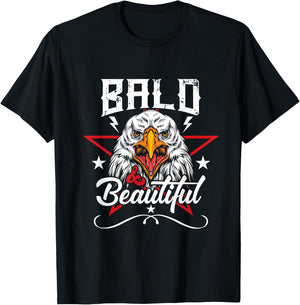 American Patriot - Majestic Bald Eagle with Star T-Shirt - T-Shirt | Black