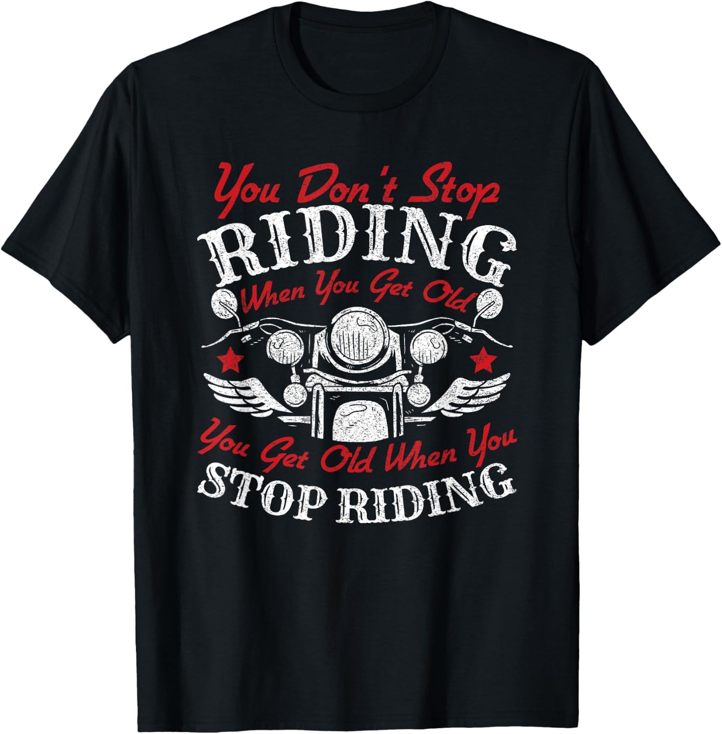 Motorcycle Men Motorbike Rider Biker T-Shirt - T-Shirt | Black