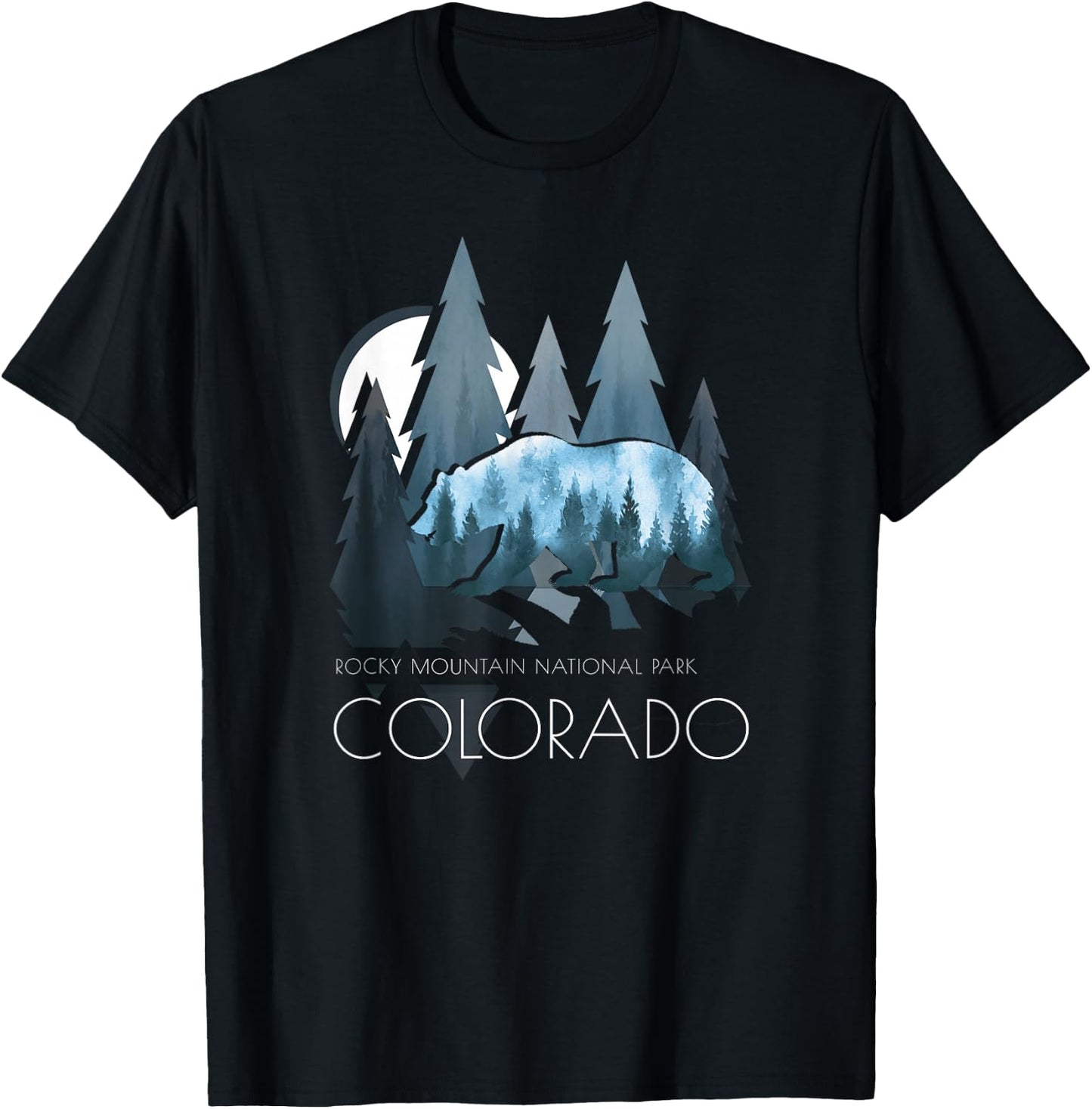 Colorado - Rocky Mountain National Park - Colorado T-Shirt - T-Shirt | Black