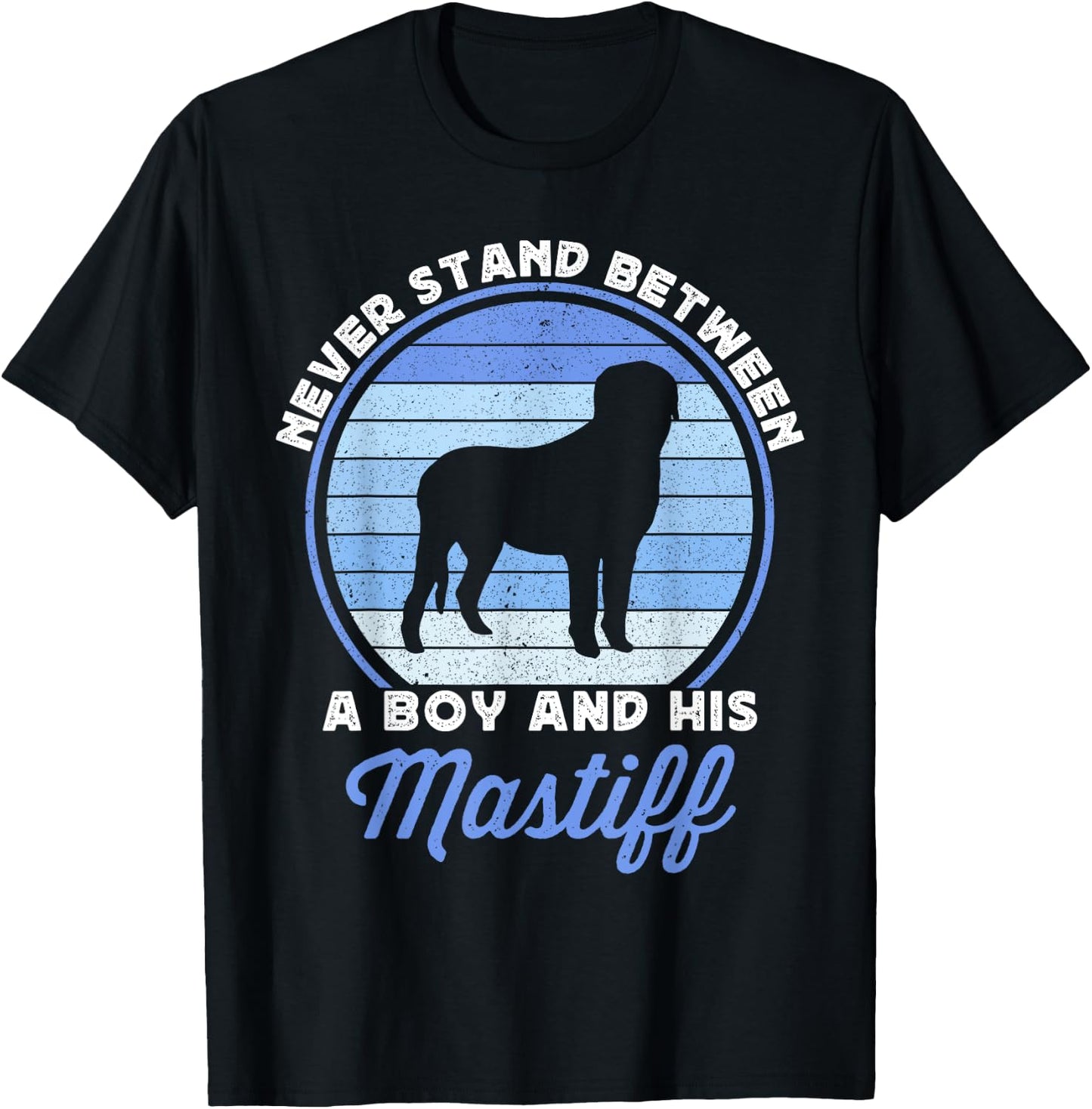 Boys English Mastiff For Kids Boy Mastiffs Dog Lover Funny T-Shirt - T-Shirt | Black