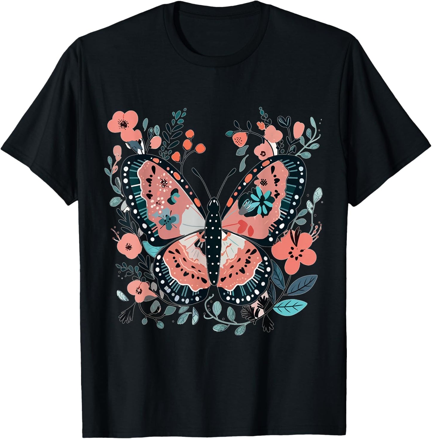 Cute Butterfly design butterflies and butterfly T-Shirt - T-Shirt | Black