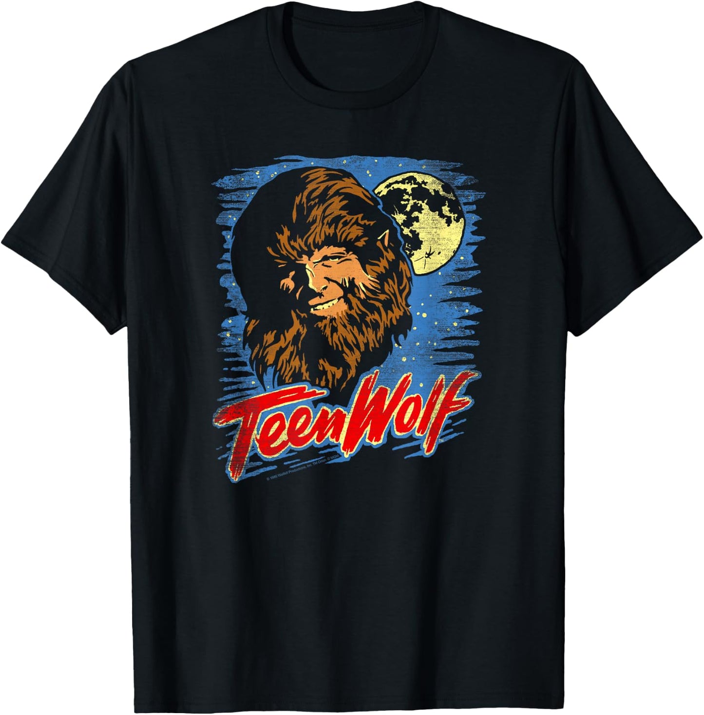 Teen Wolf Moon Wolf T-Shirt - T-Shirt | Black