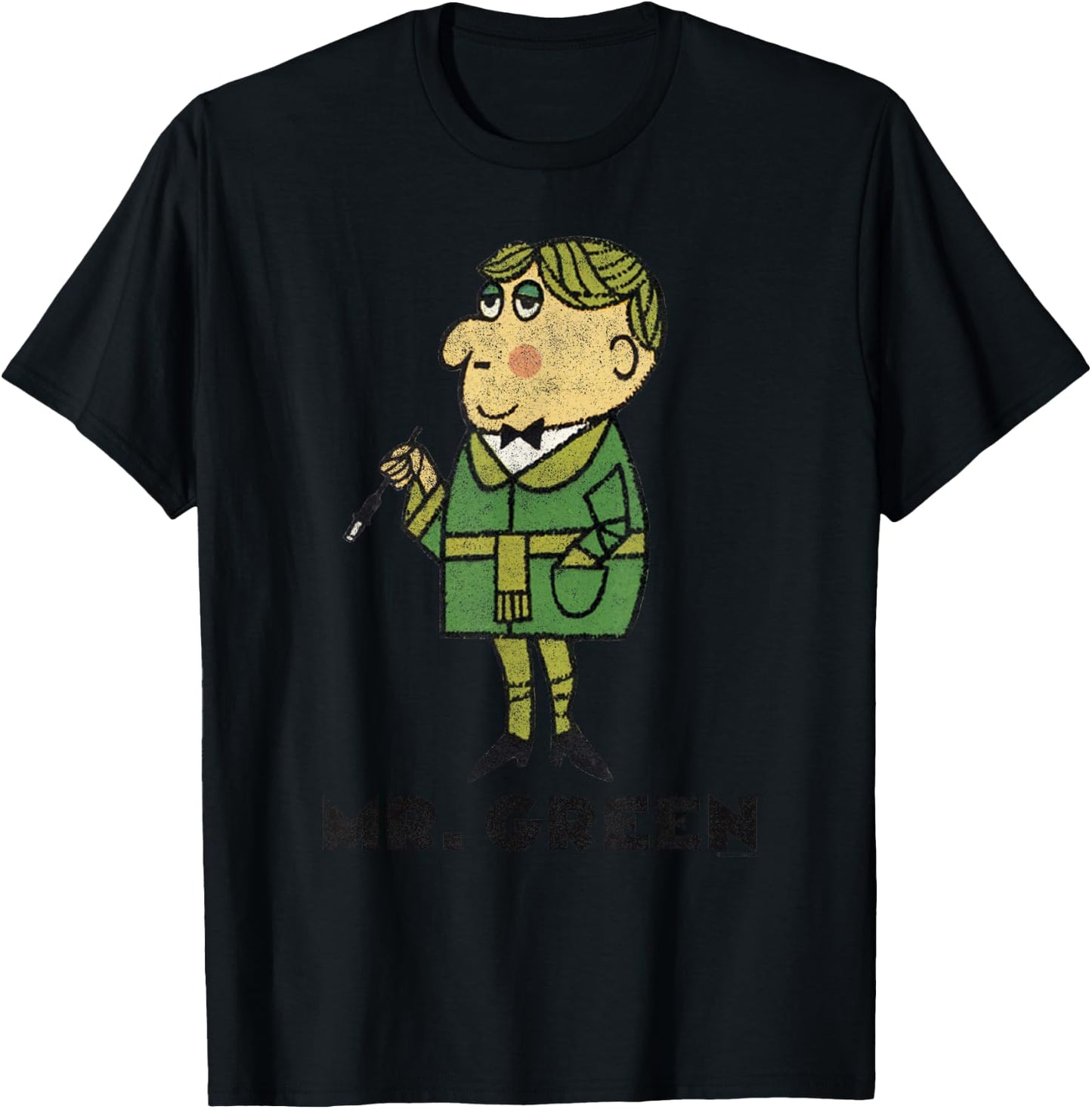 Clue Retro Mr. Green Portrait T-Shirt - T-Shirt | Black