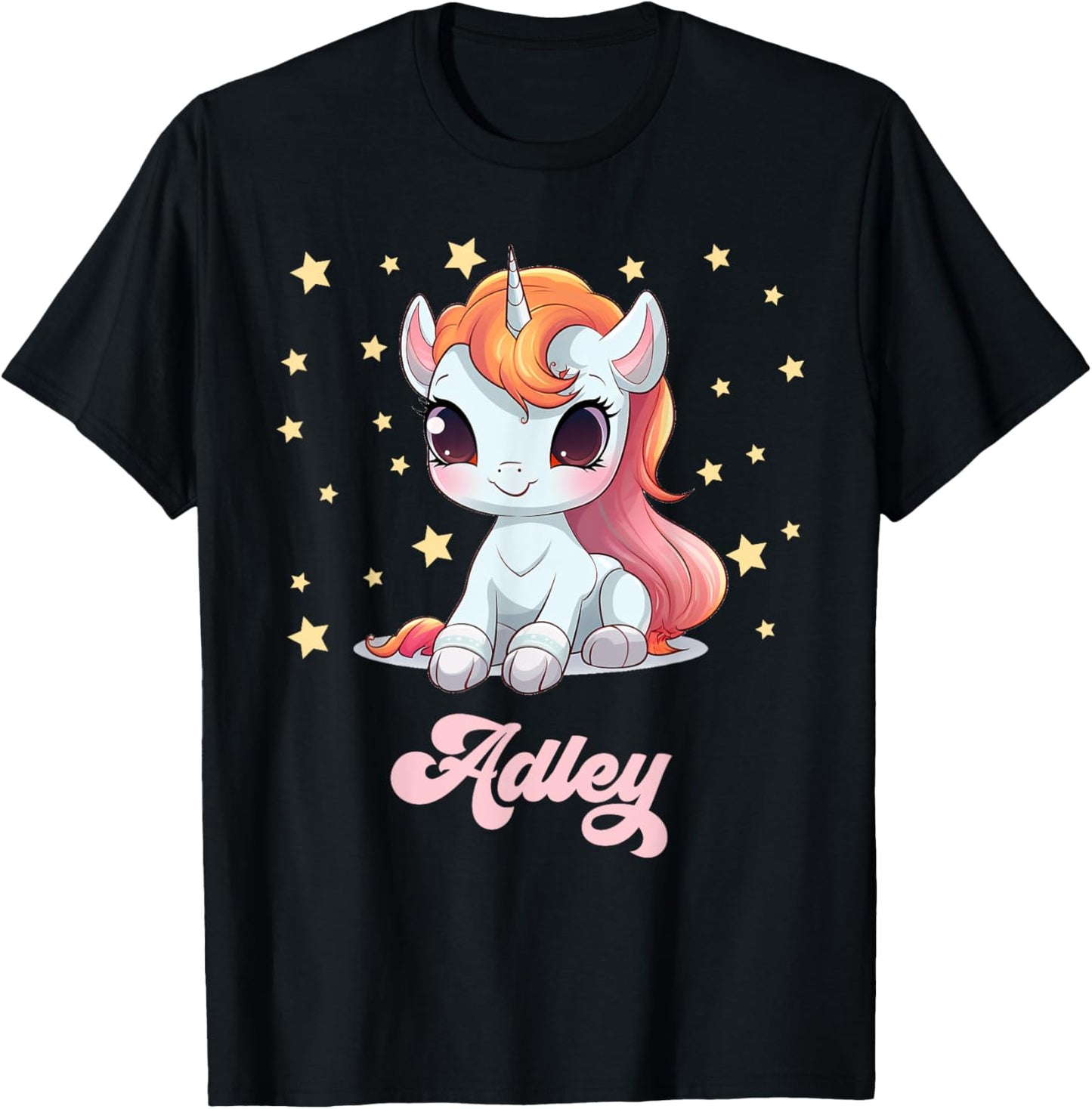 Adley Merch Unicorn Design T-Shirt - T-Shirt | Black