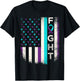 Suicide Prevention Awareness Month US American Flag Fight T-Shirt - T-Shirt | Black