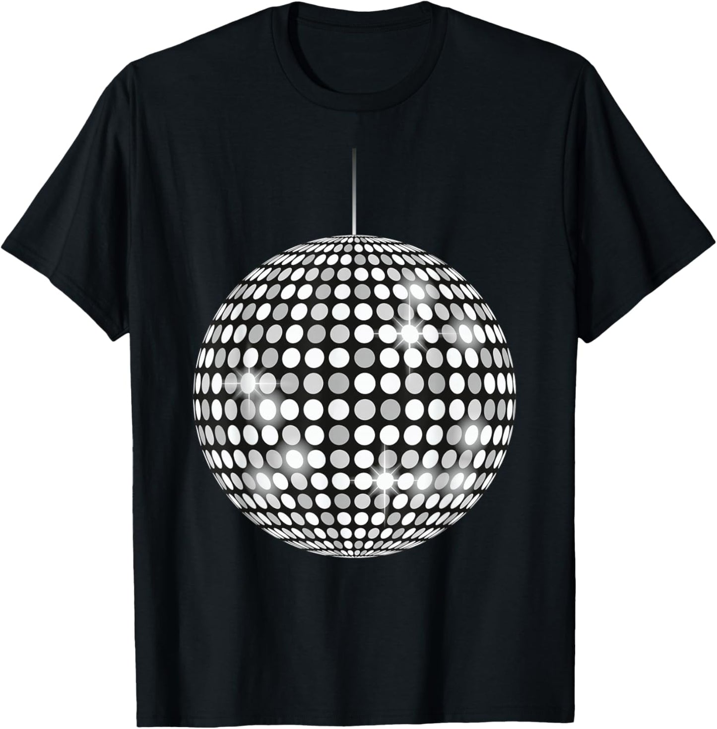 70's 80's Vibe Party Disco Ball Music Lovers T-Shirt - T-Shirt | Black