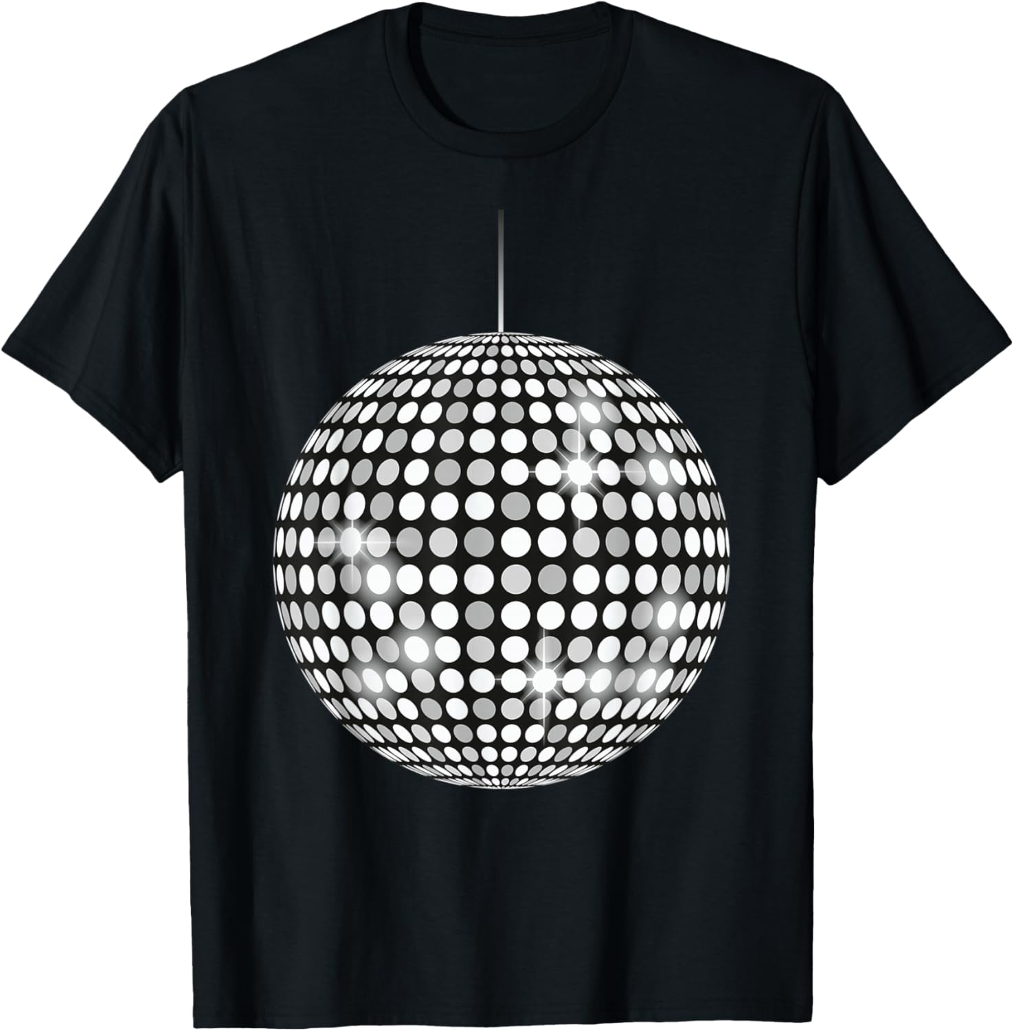 70's 80's Vibe Party Disco Ball Music Lovers T-Shirt - T-Shirt | Black