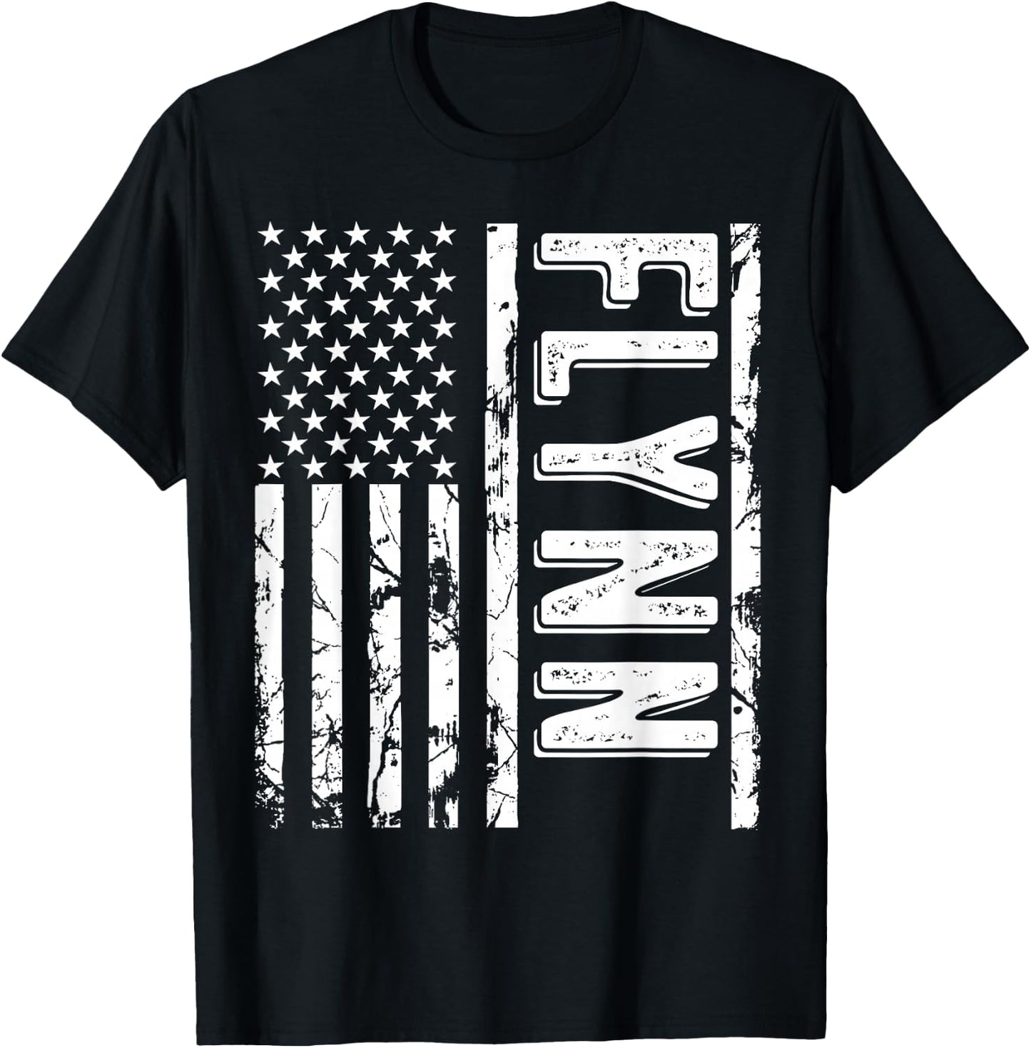 Flynn Last Name Funny Surname Team Flynn Family Reunion T-Shirt - T-Shirt | Black
