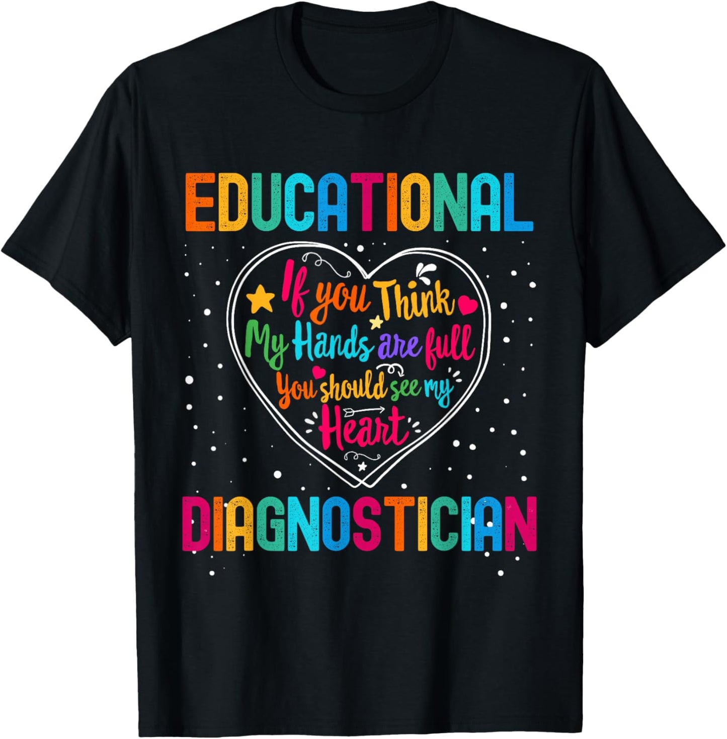 Educational Diagnostician Appreciation Week Back to School T-Shirt - T-Shirt | Black