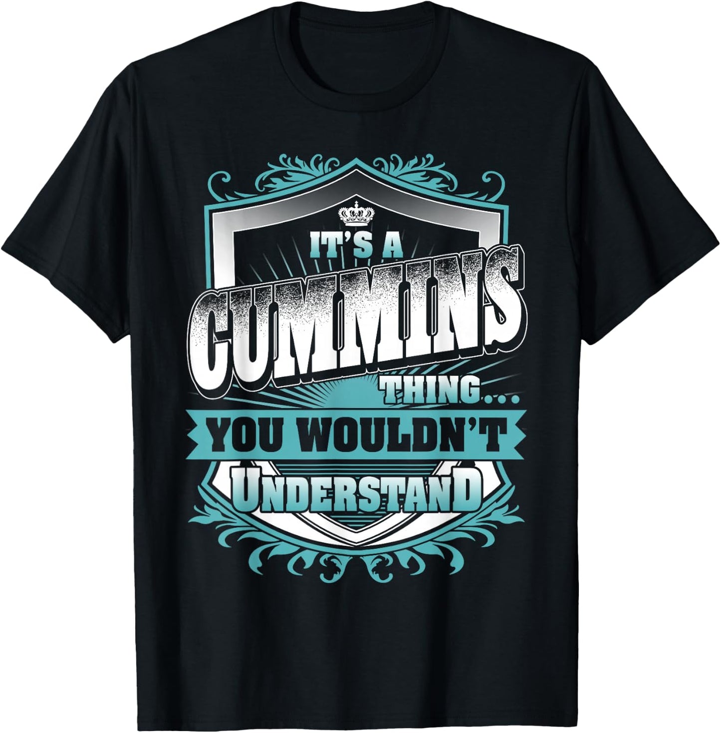 It's A Cummins Thing You Wouldn't Understand Name Vintage T-Shirt - T-Shirt | Black
