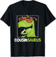 Cousinsaurus - Retro Vintage T Rex Cousin Family T-Shirt - T-Shirt | Black