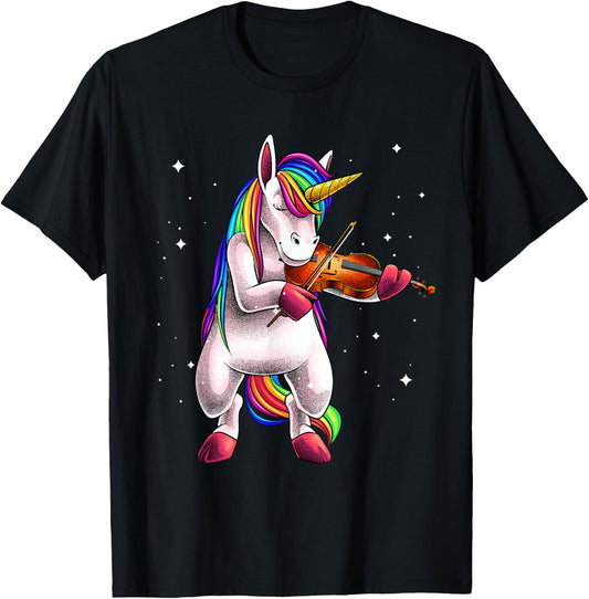Cool Violin Girls Kids Viola Lover Music Player T-Shirt - T-Shirt | Black