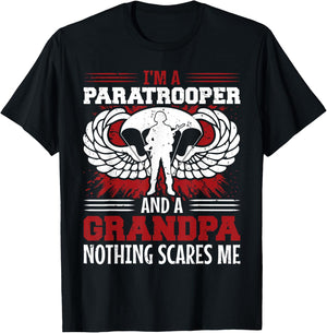 Airborne Paratrooper Military Soldier Army Parachute T-Shirt - T-Shirt | Black