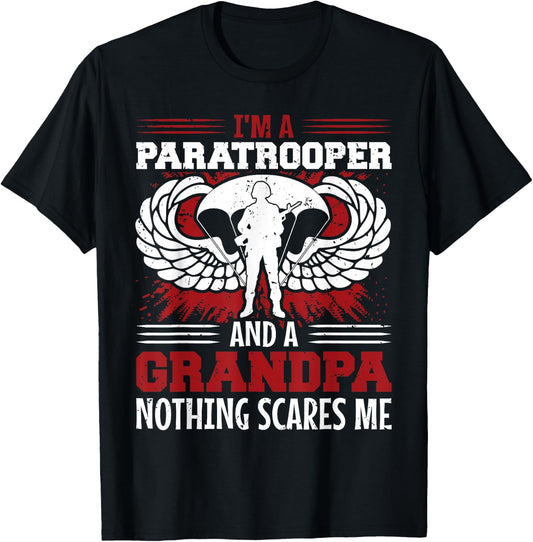 Airborne Paratrooper Military Soldier Army Parachute T-Shirt - T-Shirt | Black