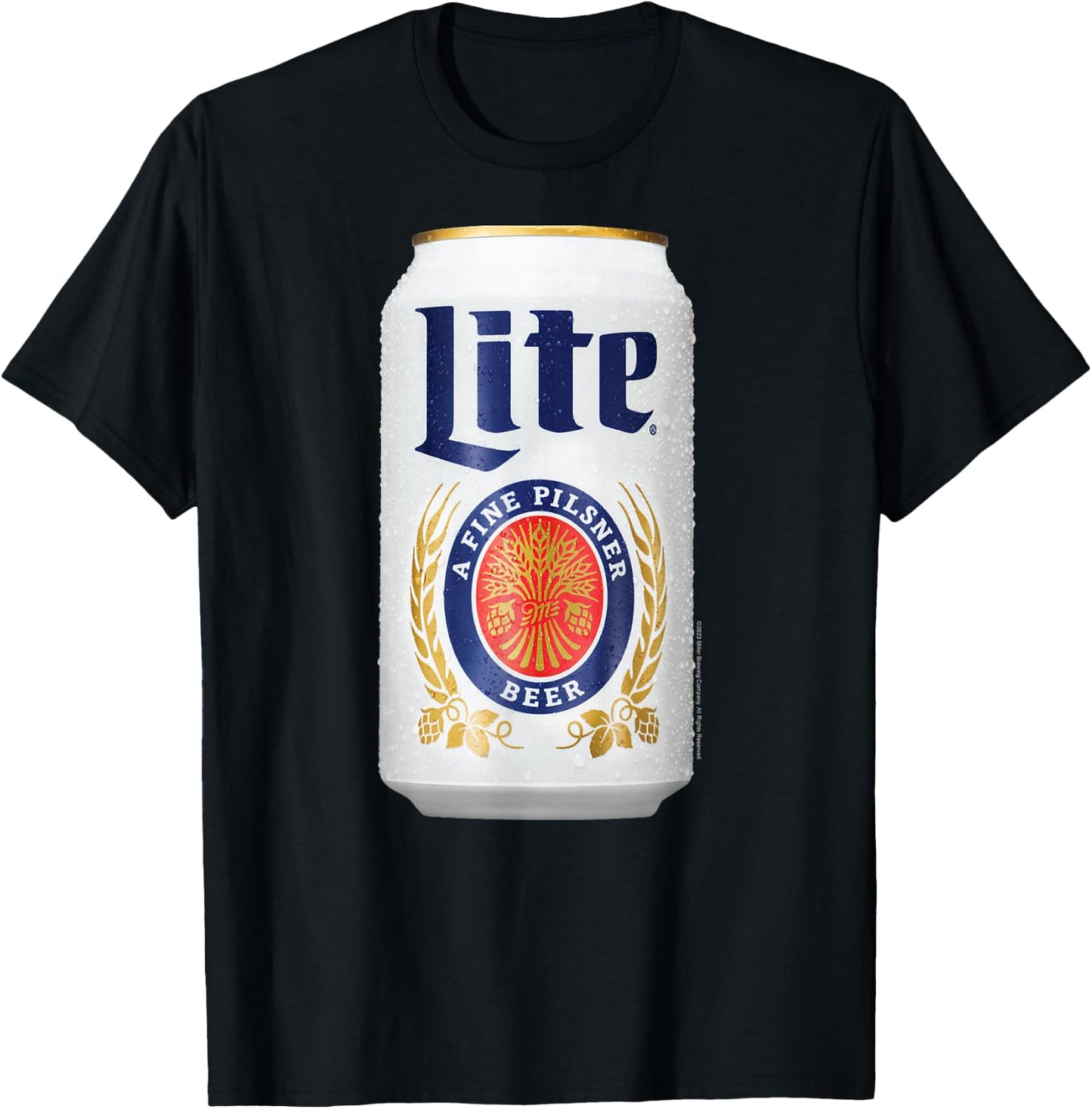 Miller Lite - Can T-Shirt - T-Shirt | Black
