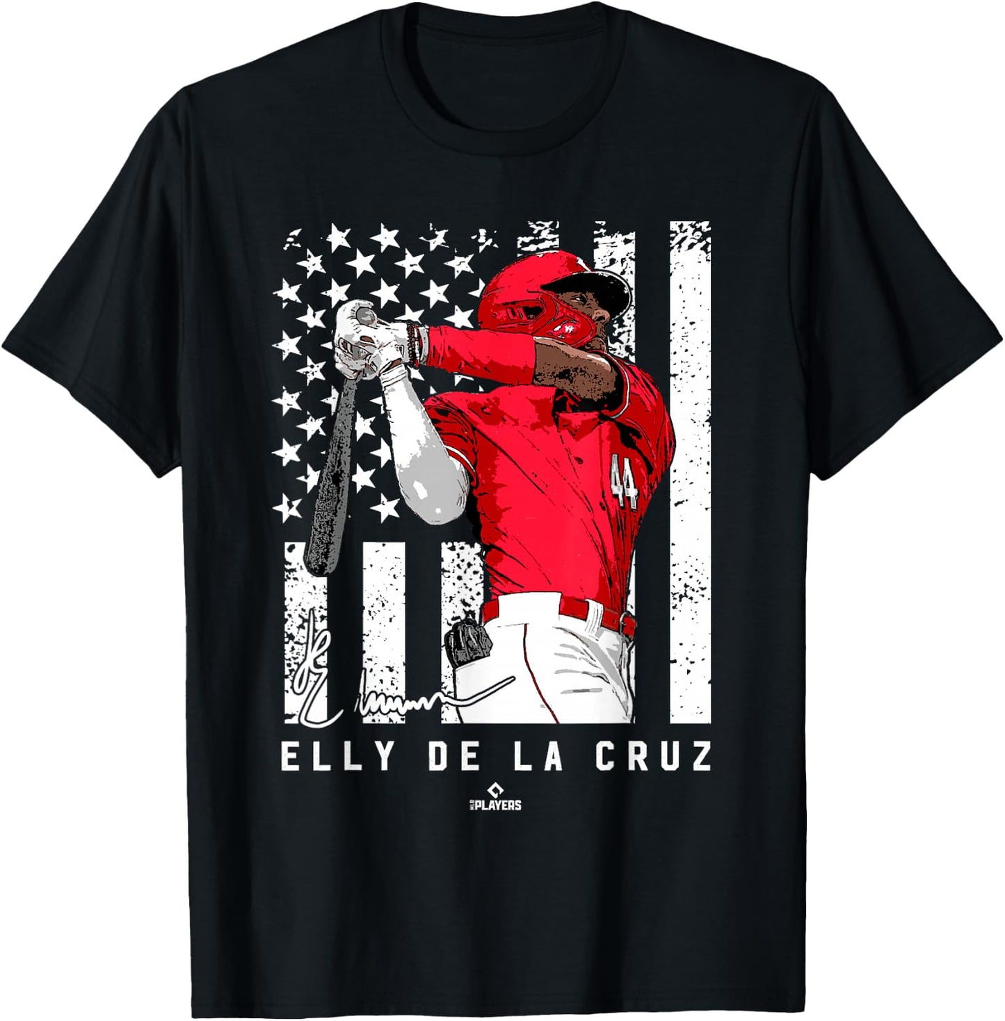 Show Your Pride Elly De La Cruz Cincinnati MLBPA T-Shirt - T-Shirt | Black