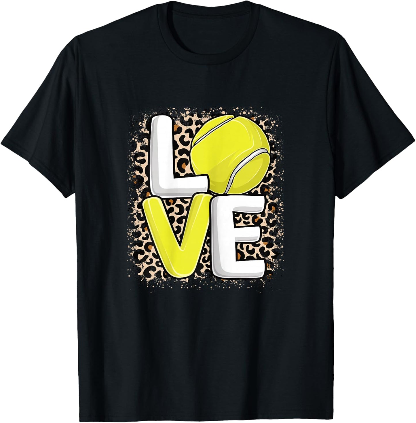 Love Tennis Player Women Girls T-Shirt - T-Shirt | Black
