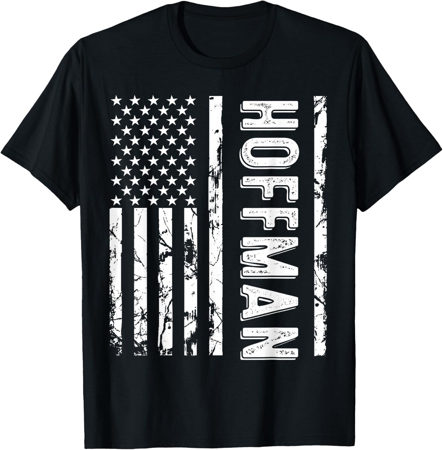 Hoffman Last Name Funny Surname Team Hoffman Family Reunion T-Shirt - T-Shirt | Black